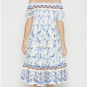 Peter Pilotto - Floral And Birds - Woman White Dress - Full Lined - Size: 4